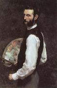 Frederic Bazille Self-Portrait with Palette Germany oil painting artist